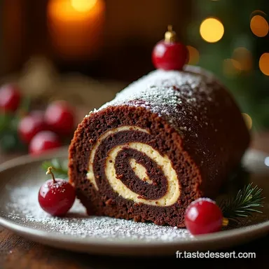 La Meilleure B&ucirc;che de No&euml;l au Chocolat Noir Facile et Intense Fiche recette