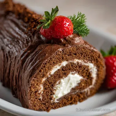 B&ucirc;che au chocolat : Recette de No&euml;l Moelleuse et Intense Fiche recette