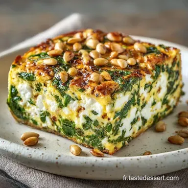 Cake &Eacute;pinards Feta aux Graines Moelleux Fiche recette