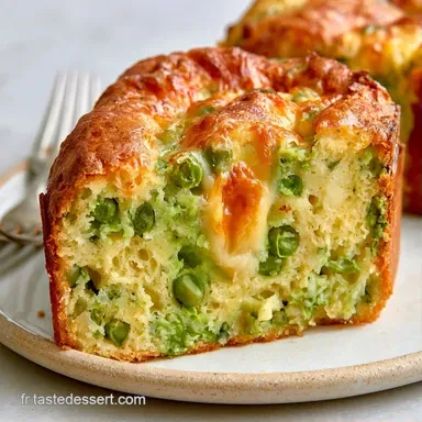 Cake Petits Pois Comt&eacute; en 1h 5min Fiche recette