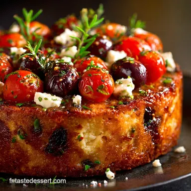 Cake tomates cerises olives et feta moelleux la recette facile pour lap&eacute;ro Fiche recette