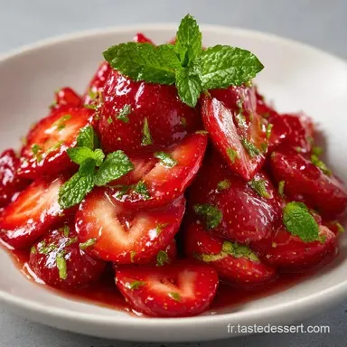 Carpaccio Fraise Gastronomique en 15 Min Fiche recette