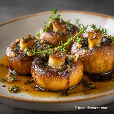 Champignons au four au vinaigre balsamique La recette simple et gourmande Fiche recette