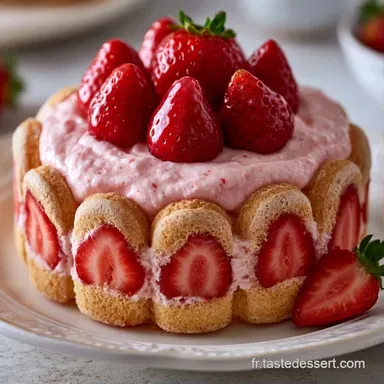 Charlotte Fraise Mascarpone Facile Fiche recette
