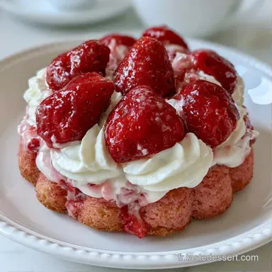 Charlotte Fraise Mascarpone pour 6 Fiche recette