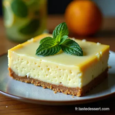 Cheesecake Froid Mojito Recette Facile et Sans Cuisson Fiche recette