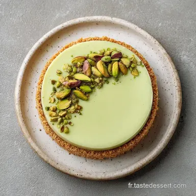 Cheesecake Reveux &Agrave; La Pistache: 14 parts Fiche recette