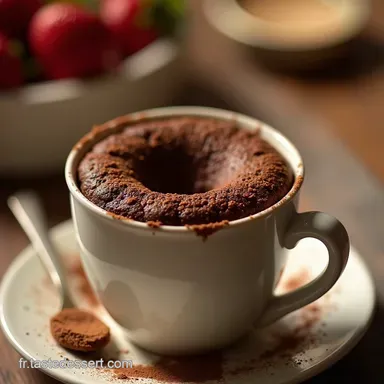 Mug Cake au Chocolat Express Fondant Recette Facile Rapide Fiche recette