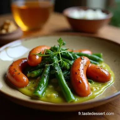 Chou Vert Brais&eacute; aux Saucisses Le Confort &agrave; la Fran&ccedil;aise Fiche recette