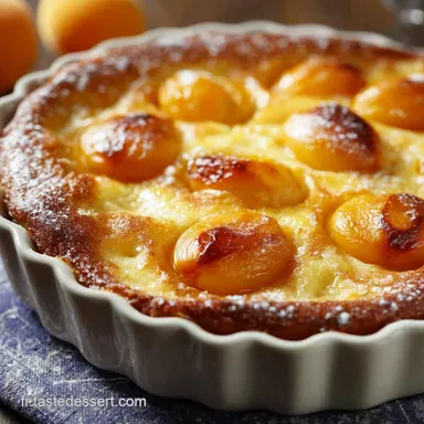 Clafoutis aux Abricots Moelleux Recette Facile pour l&eacute;t&eacute; Fiche recette