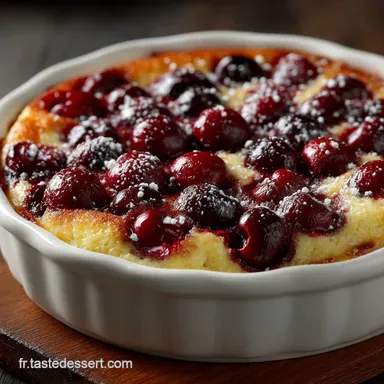 Clafoutis aux Cerises Moelleux et Vanill&eacute; La Recette Facile du Limousin Fiche recette