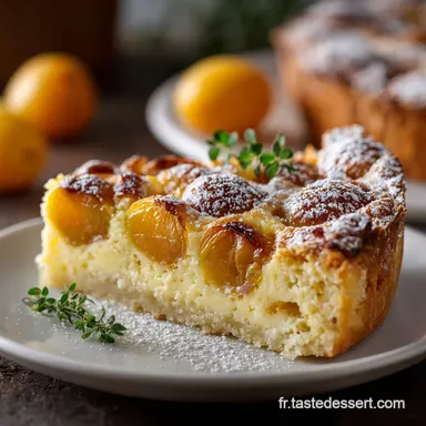 Clafoutis aux mirabelles Recette facile et moelleuse pour dessert parfait Fiche recette