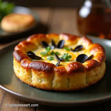 Recette Clafoutis Sal&eacute; Facile aux Champignons et Ch&egrave;vre Fiche recette
