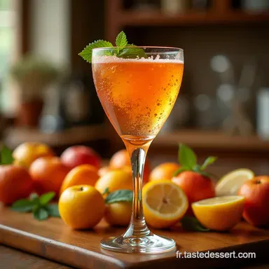 Recette Cocktail Prosecco Agrumes au Cointreau LAp&eacute;ritif d&Eacute;t&eacute; Facile Fiche recette