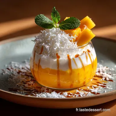 Cocktail Tropical Sans Alcool Le Z&eacute;nith Mangue Coco pr&ecirc;t en 10 min Fiche recette