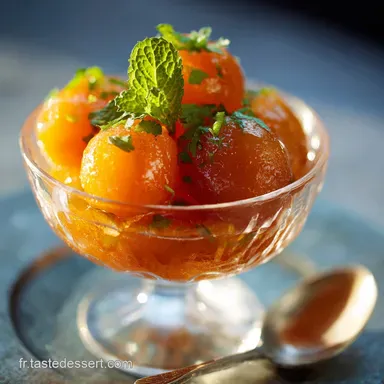 Compote Abricot Menthe Recette dAbricots R&ocirc;tis Saveurs Provence Fiche recette