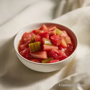 Compote de Rhubarbe Maison: Velout&eacute;e en 35 Min Fiche recette