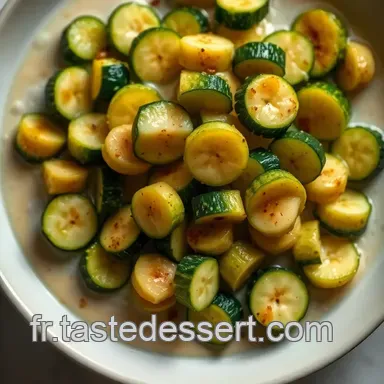 Courgettes Cr&eacute;meuses au Lait de Coco : Recette Facile et Savoureuse Fiche recette