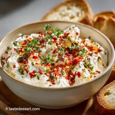 Crème de Feta Pimentée Tyrokafteri Le Dip ultracrémeux pour lapéro Fiche recette