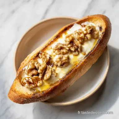 Recette de Crostini au Brie Miel : 20 Min Fiche recette