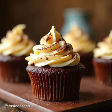 Cupcakes Chocolat au Lait Vanille Un D&eacute;lice Facile Fiche recette