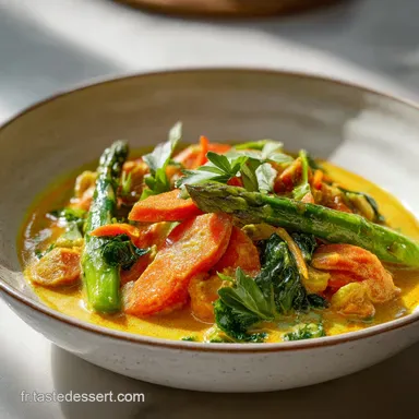 Plat Complet Curry de L&eacute;gumes R&eacute;confortant pour 4 Fiche recette