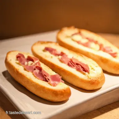 DemiBaguettes Jambon Mozza Le Go&ucirc;ter Parisien Facile Fiche recette