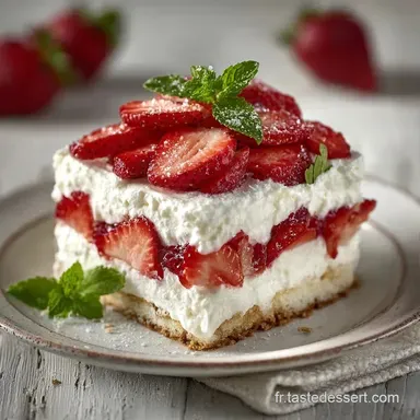 Dessert &Agrave; La Fraise Au Mascarpone Fiche recette
