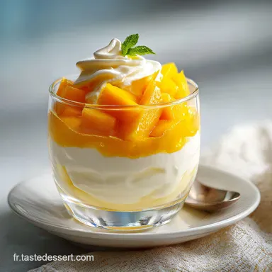 Dessert &agrave; la Mangue Mascarpone pour 4 Servings Fiche recette
