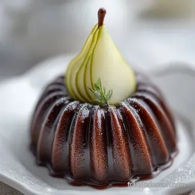 Dessert aux Poires au Chocolat pour 6 Fiche recette