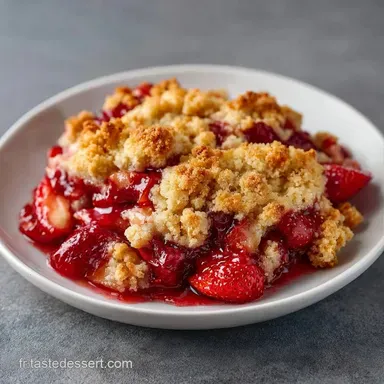 Dessert Fraise Rhubarbe en 45 Minutes Fiche recette