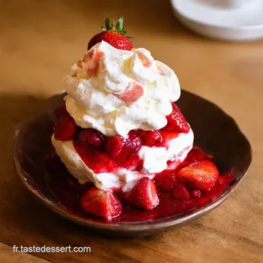 Dessert à la Fraise Rapide Eton Mess Minute Le Baiser Fiche recette