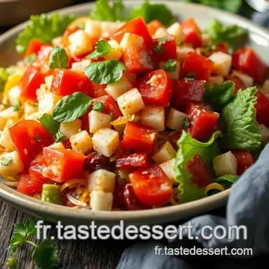 Fattouche Recette Facile: Mon Secret pour une Salade Libanaise Express! Fiche recette