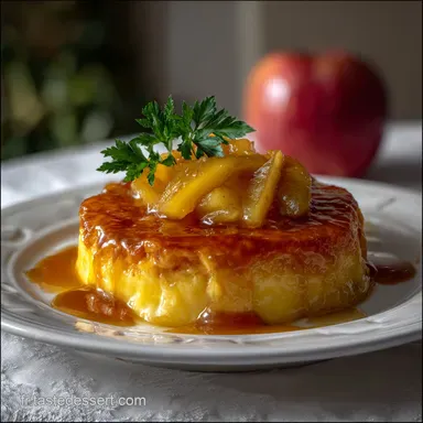 Flan Alsacien Aux Pommes Un Dessert: Fondant et Croustillant Fiche recette