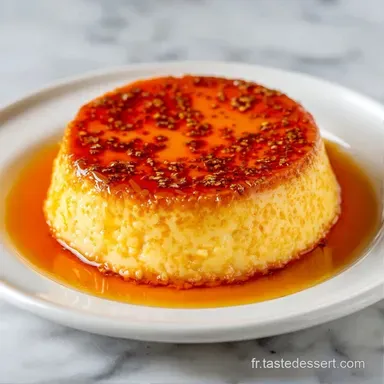Flan Au Lait Concentr&eacute; pour 4 Personnes Fiche recette