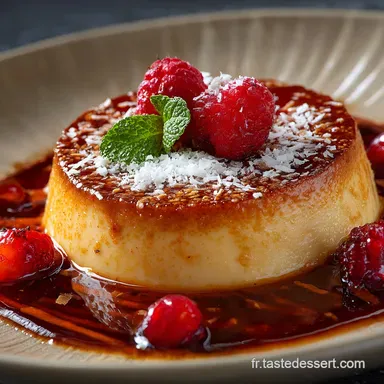 Flan coco Recette cr&eacute;ole ultraonctueuse au lait &eacute;vapor&eacute; Fiche recette