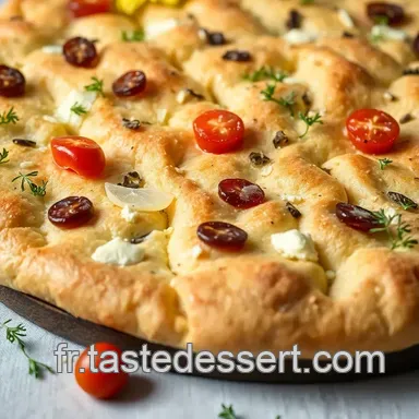 Focaccia Fleurie Ch&egrave;vre: Un Jardin Proven&ccedil;al Facile! Fiche recette