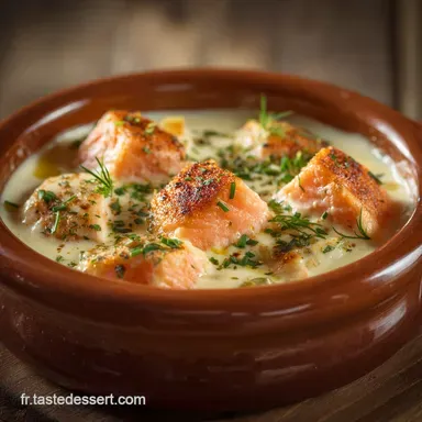 Fondue de Poireaux Crémeuse au Saumon Fumé Recette Facile Rapide Fiche recette