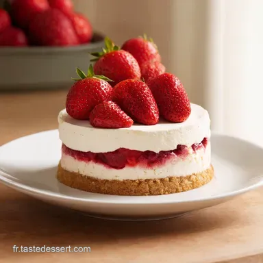 Recettes Dessert Fraise Fraisier D&eacute;construit Facile Fiche recette