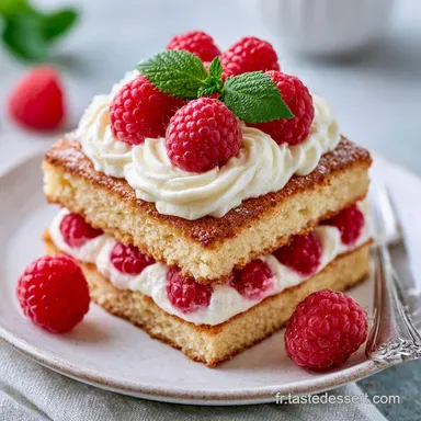 Framboisier L&eacute;ger au Mascarpone Fiche recette