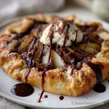 Galette Poire Chocolat : Notre Version Rustique Sans Amandes Fiche recette