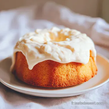 G&acirc;teau Cr&eacute;meux Vanille pour 8 Personnes Fiche recette
