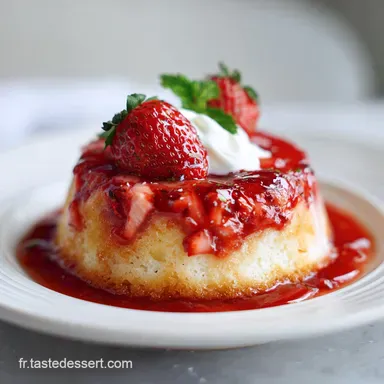 G&acirc;teau Tremblement Terre Fraise pour 12 Portions Fiche recette