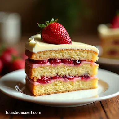 Mon Secret Layer Cake Vertical FraiseAmande Facile et Gourmand Fiche recette