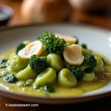 Gnocchis aux Brocolis Noix Cr&egrave;me de Parmesan Faciles Fiche recette