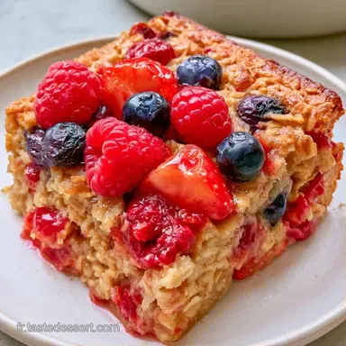 Gratin Avoine Fruits Rouges pour 6 Fiche recette