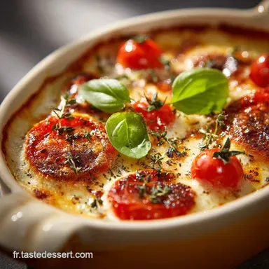 Gratin daubergines sauce tomate et basilic : Recette provençale légère Fiche recette