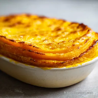 Gratin Dauphinois de Butternut Velout&eacute; Fiche recette