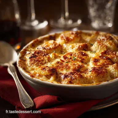 Gratin de crozets au beaufort Recette Savoyarde Authentique et Cr&eacute;meuse Fiche recette