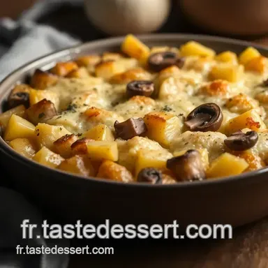 Recette hiver : Gratin Savoureux de Pommes de Terre aux Champignons Fiche recette
